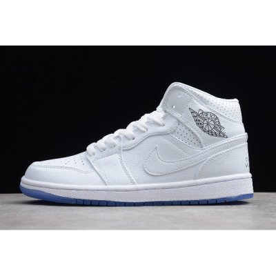 Nike Air Jordan 1 Mid Beyaz / Platini Basketbol Ayakkabısı Türkiye - QN9FMD6H